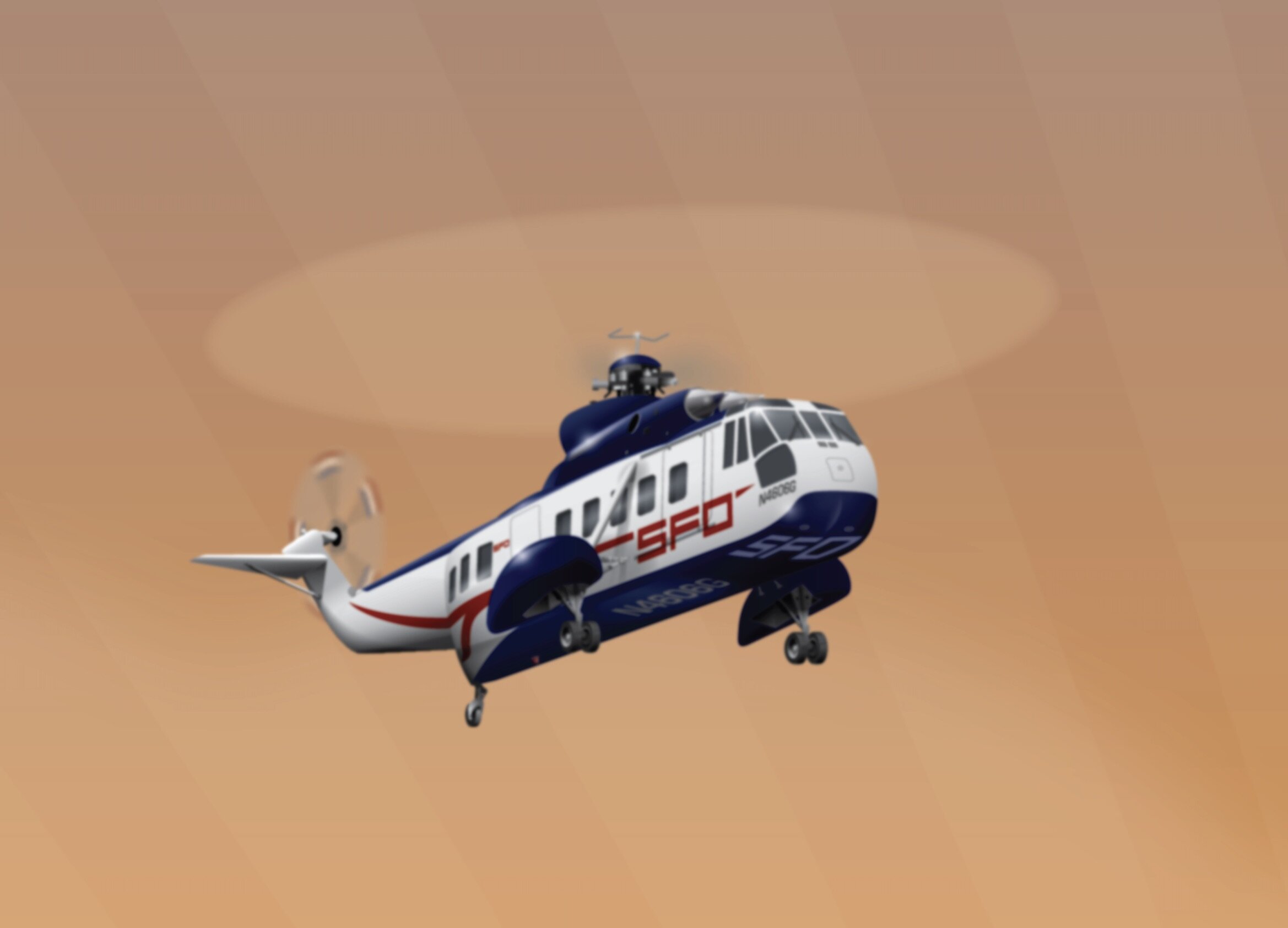 SFO Airport Poster — Jet Age Art